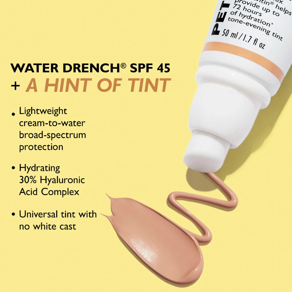 Peter Thomas Roth Water Drench Broad Spectrum SPF 45 Hyaluronic Cloud Sheer Tint Moisturizer - Image 2