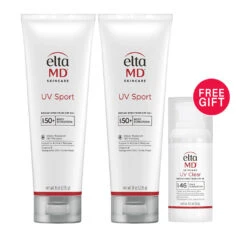 EltaMD Buy 2 Full Size EltaMD UV Sport Broad-Spectrum SPF 50 (8oz) Get 1 FREE UV Clear Broad-Spectrum SPF 46 Trial Size
