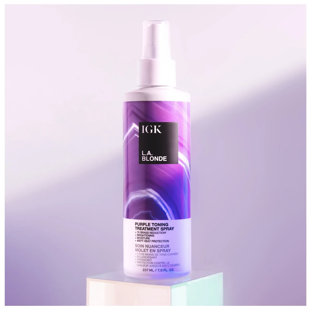 IGK L.A. Blonde Purple Toning Treatment Spray - Image 3