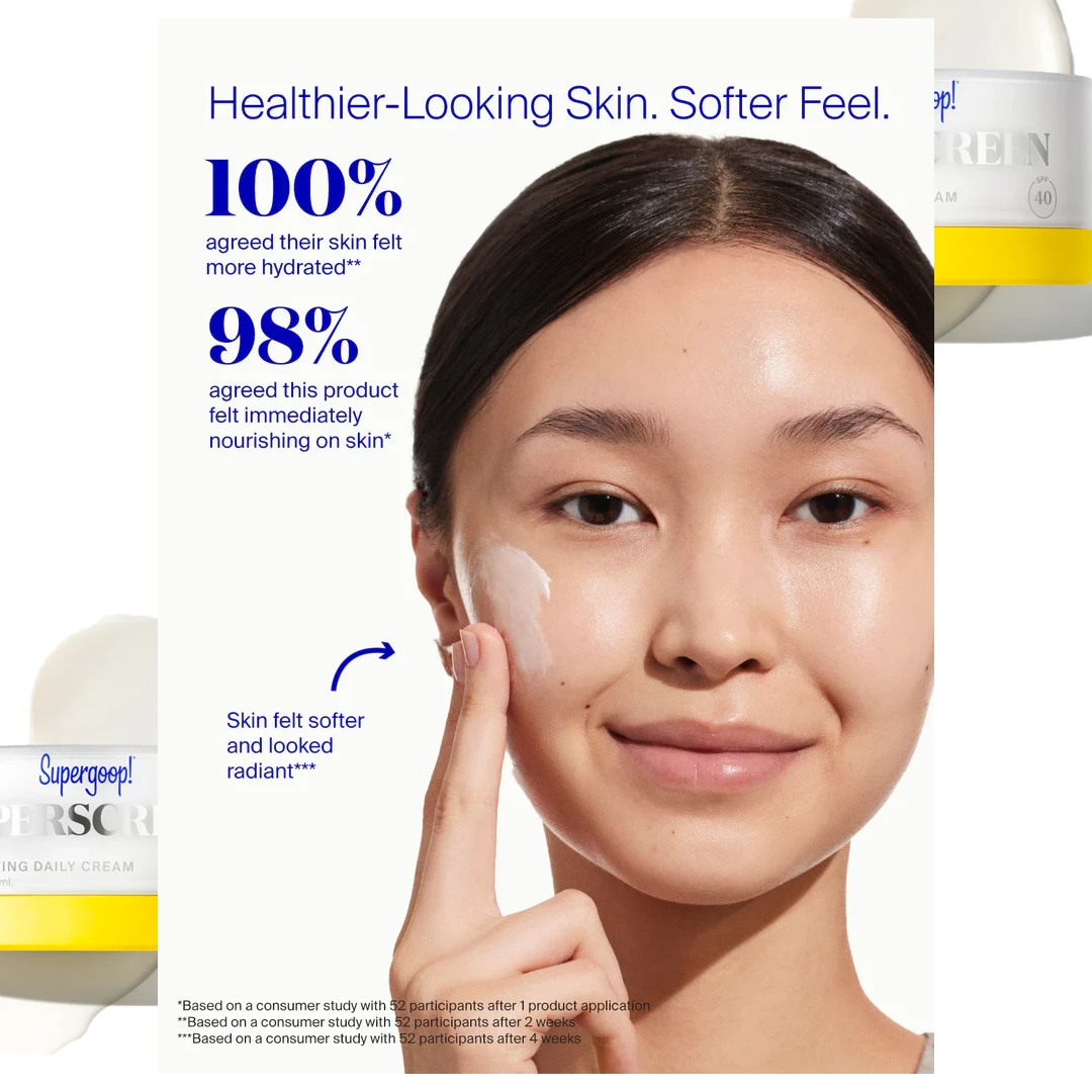 Supergoop! Superscreen Hydrating Daily Cream SPF 40 - Image 4
